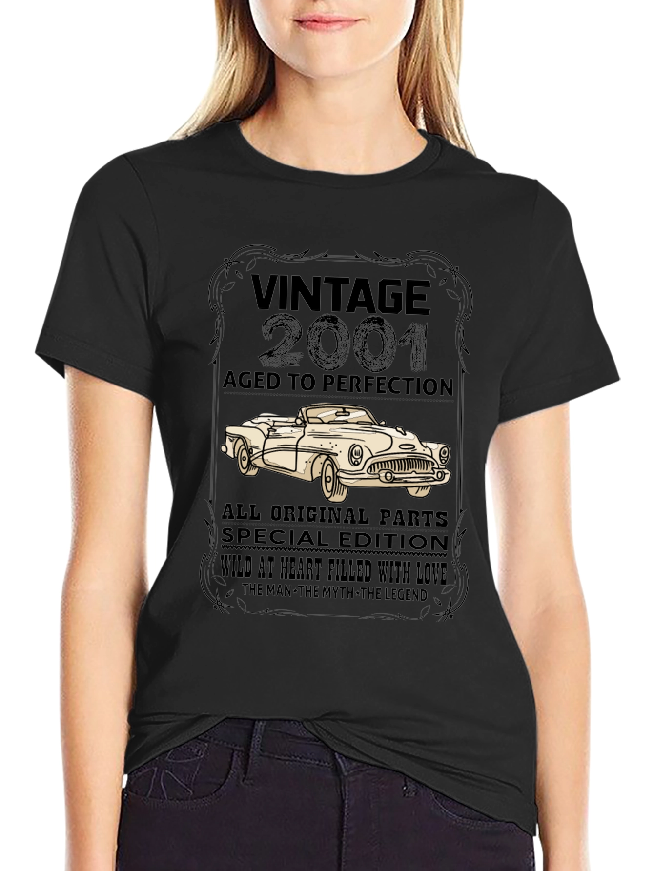 Vintage 2001 Car T-Shirt - Aged to Perfection