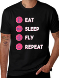 Eat Sleep Fly Repeat T-Shirt