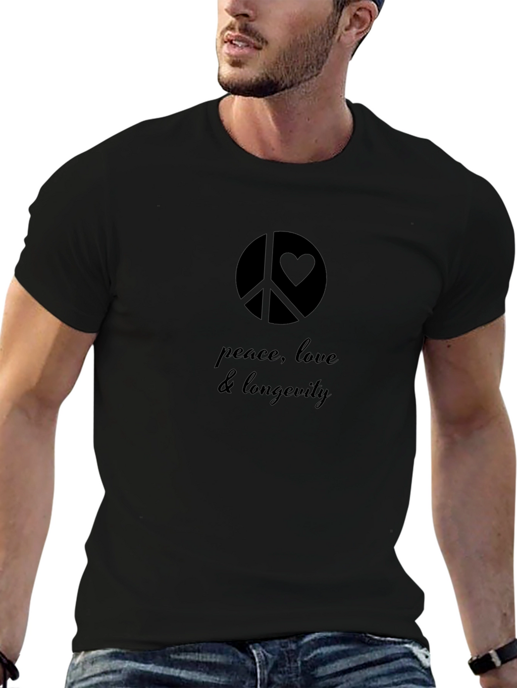Peace Love & Longevity Graphic T-Shirt