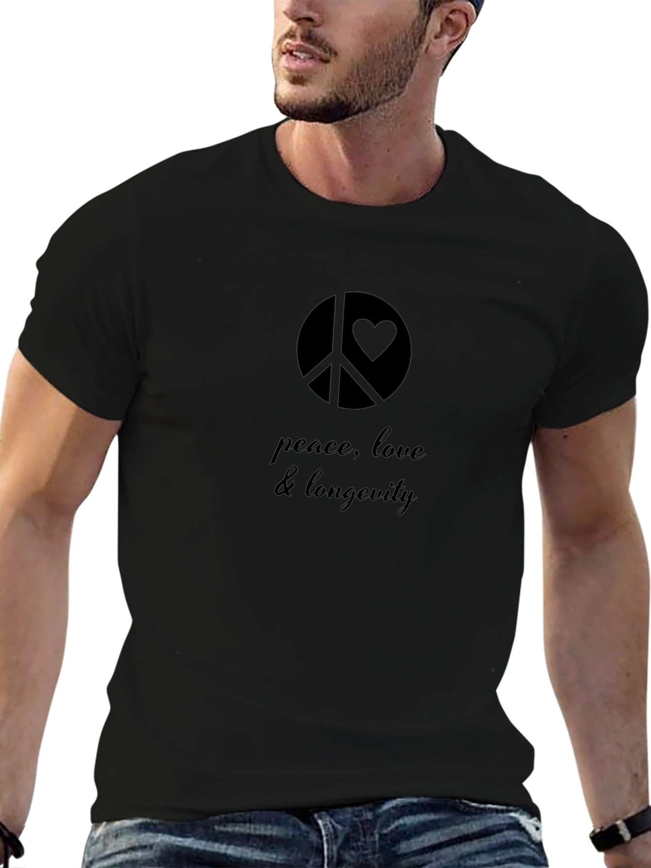 Peace Love & Longevity Graphic T-Shirt