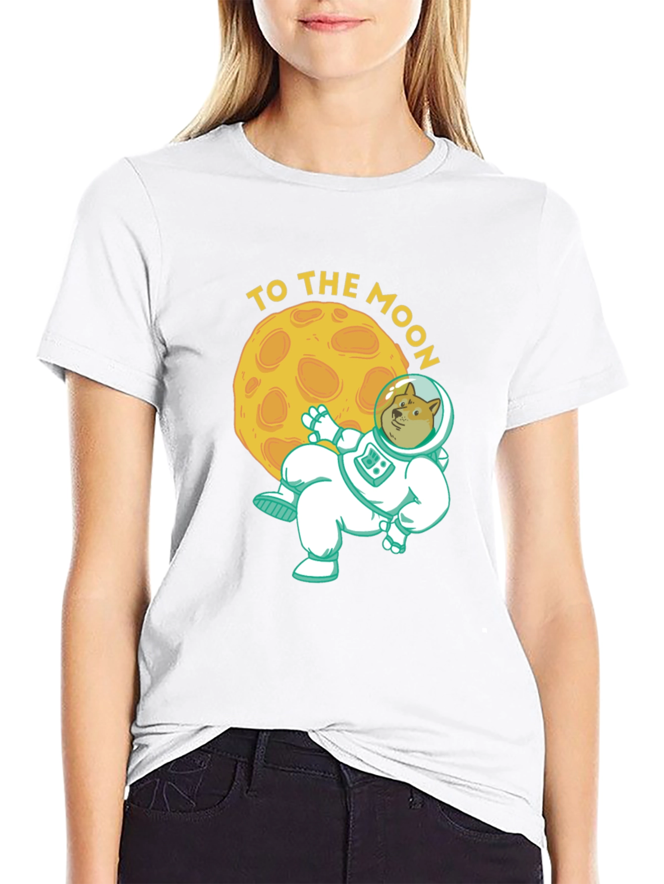 To the Moon Doge T-Shirt - Crypto Meme Tee
