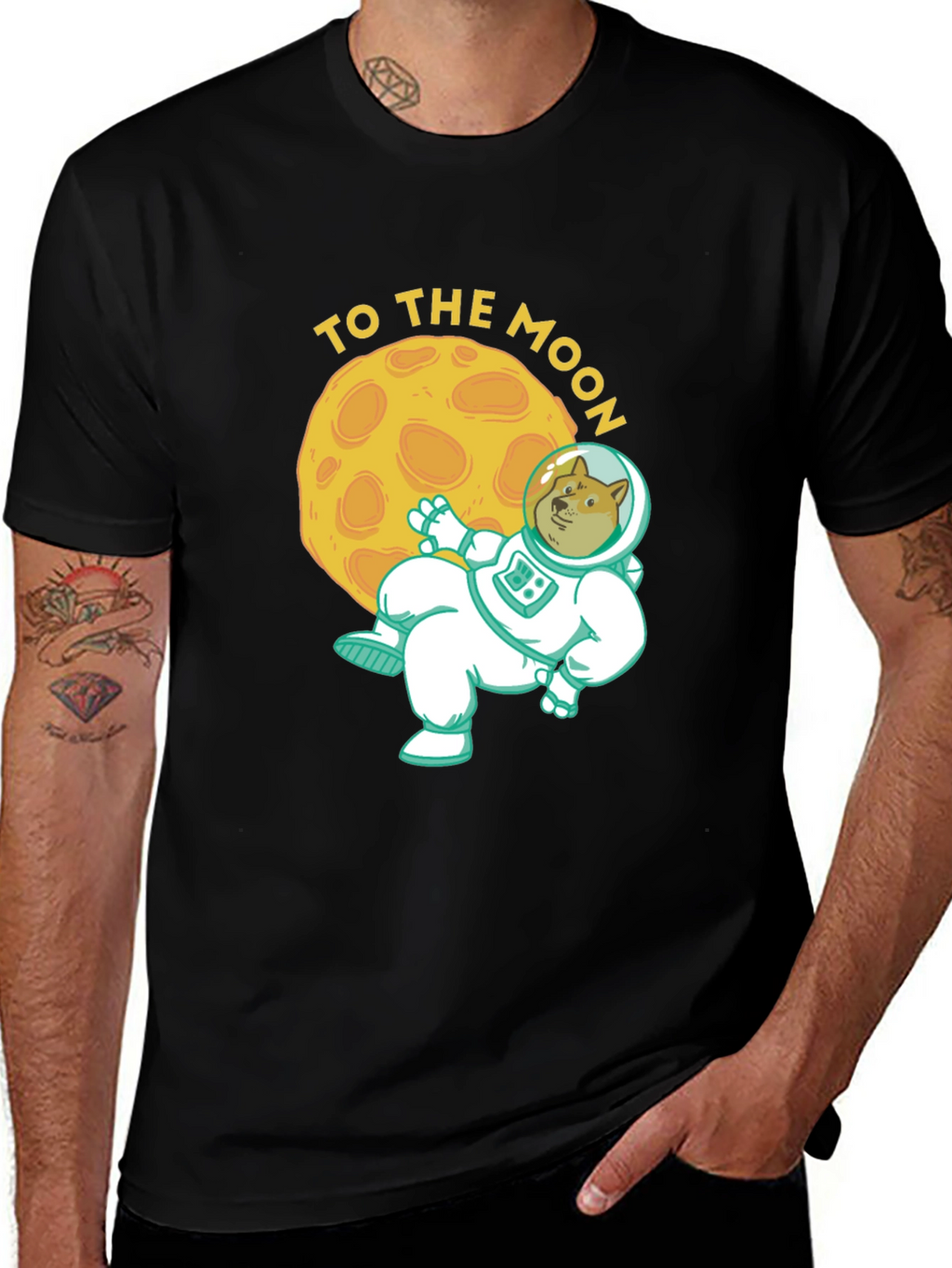 To the Moon Doge T-Shirt - Crypto Meme Tee