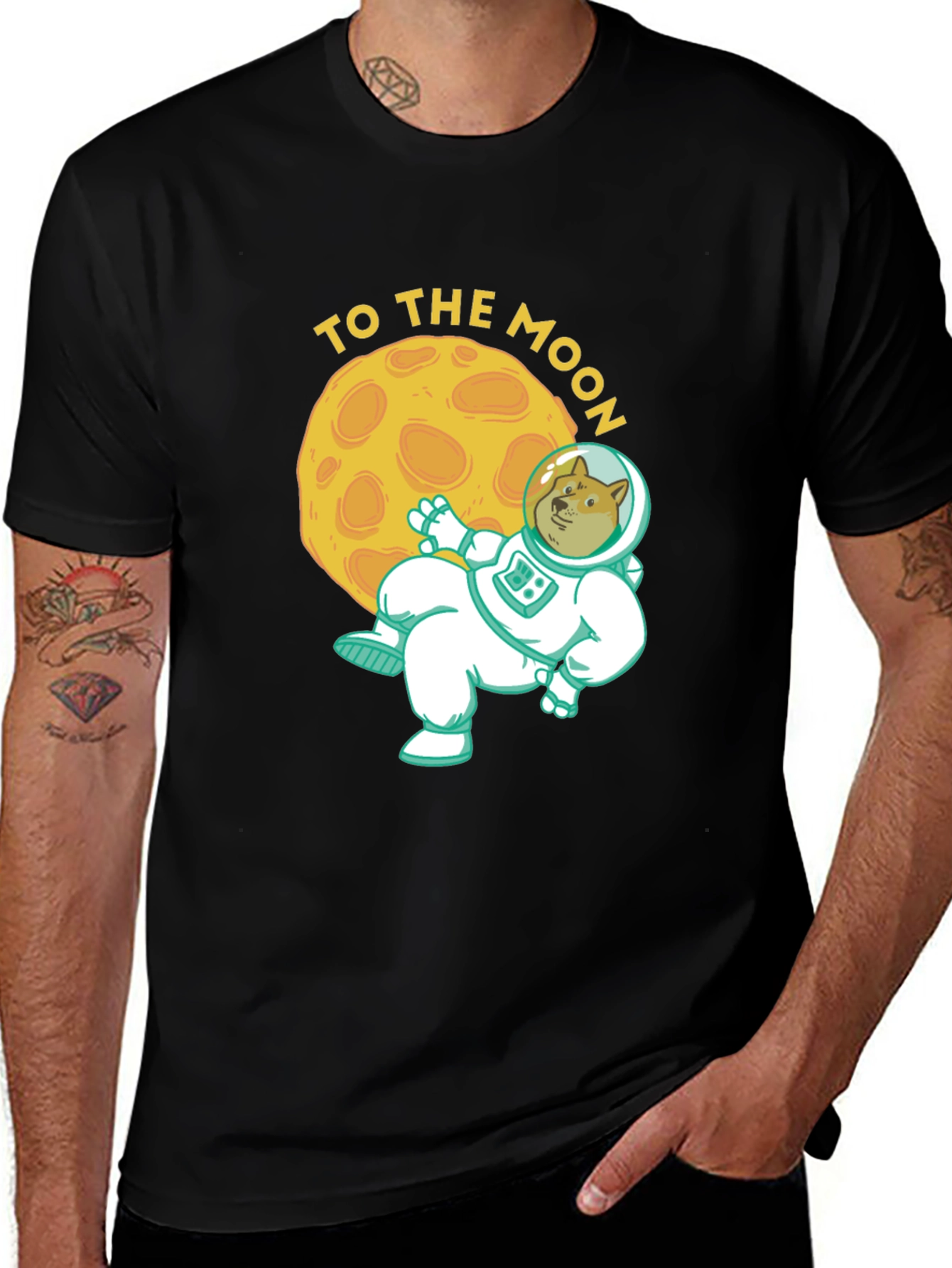 To the Moon Doge T-Shirt - Crypto Meme Tee