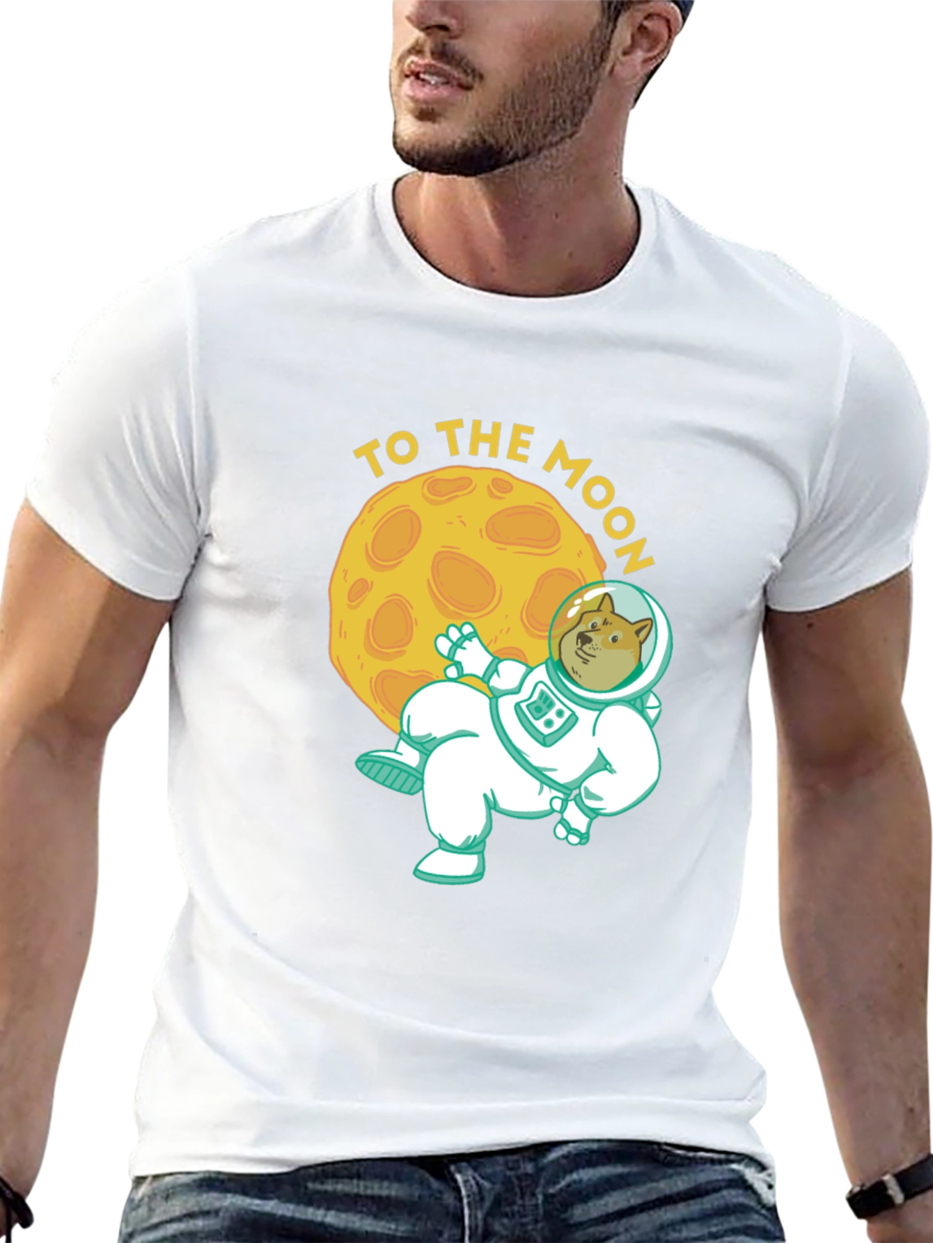 To the Moon Doge T-Shirt - Crypto Meme Tee