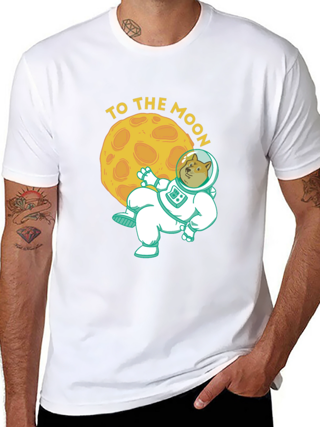 To the Moon Doge T-Shirt - Crypto Meme Tee