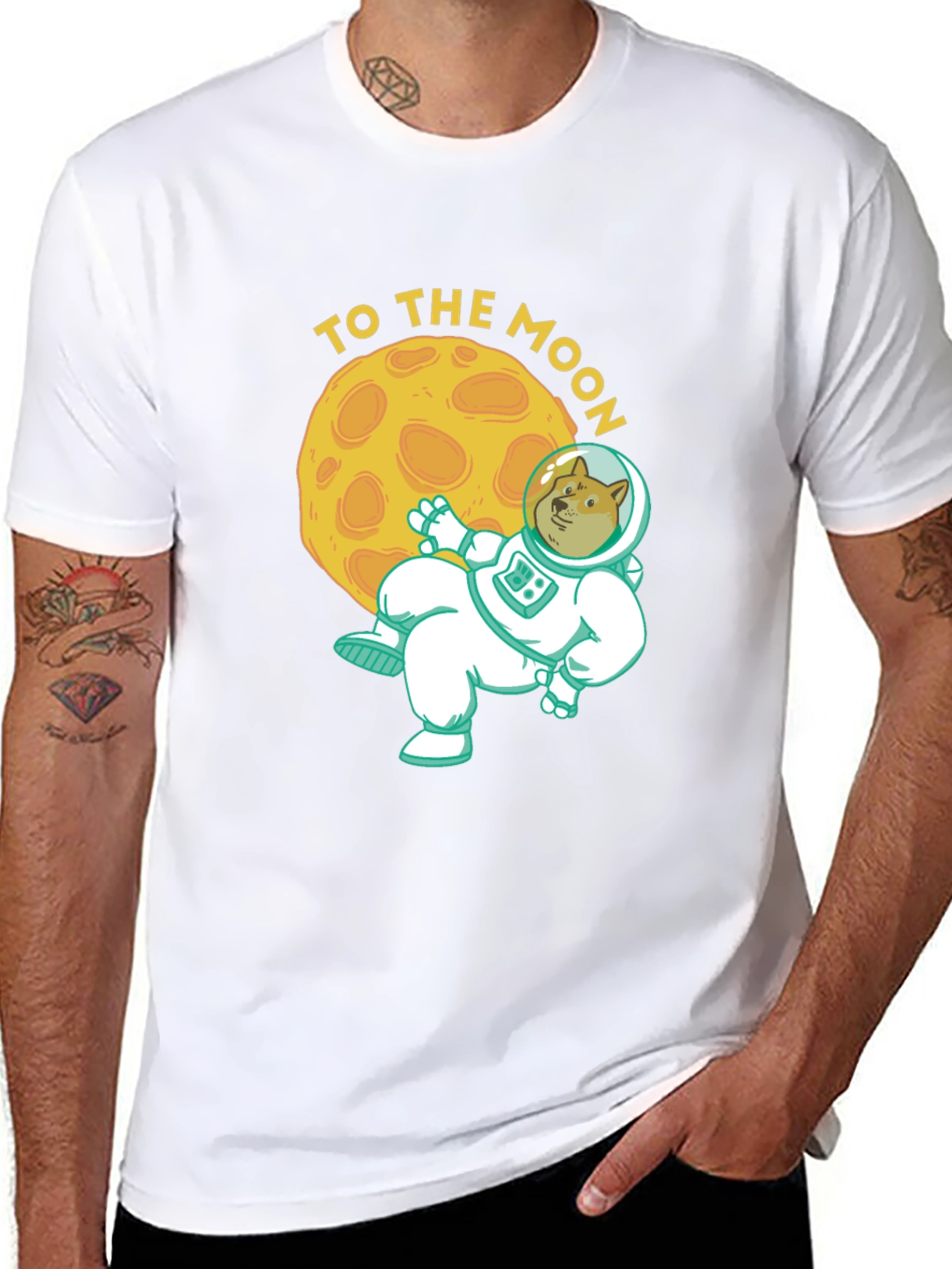 To the Moon Doge T-Shirt - Crypto Meme Tee
