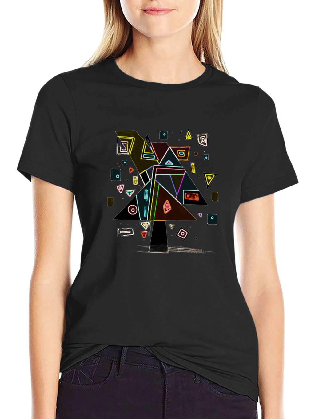 Abstract Geometric Tee - Modern Art Shirt