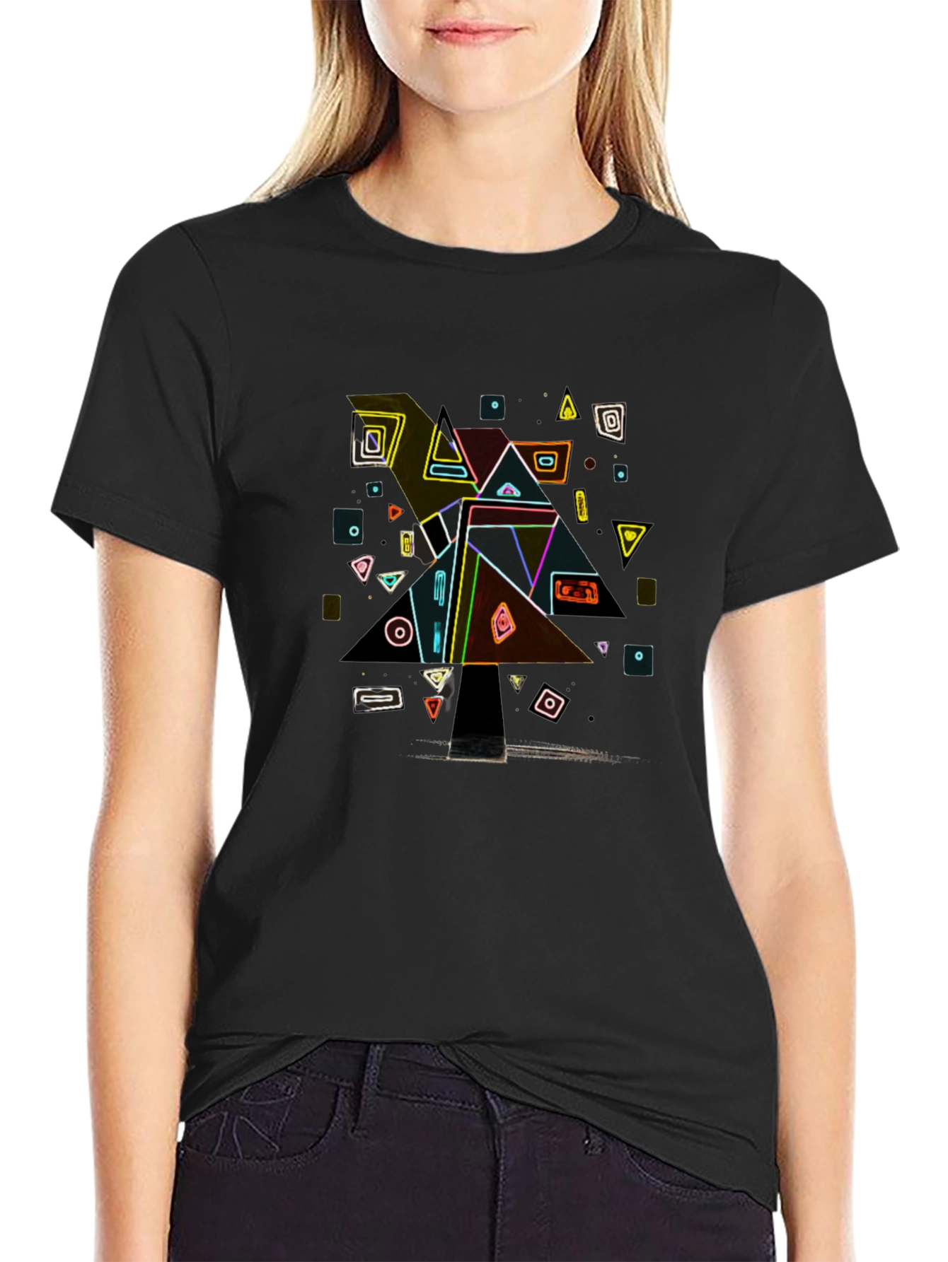 Abstract Geometric Tee - Modern Art Shirt