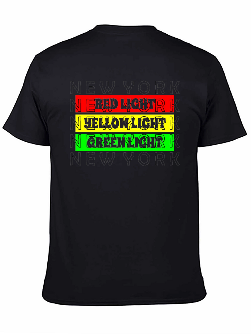 New York Red Yellow Green Light Graphic Tee