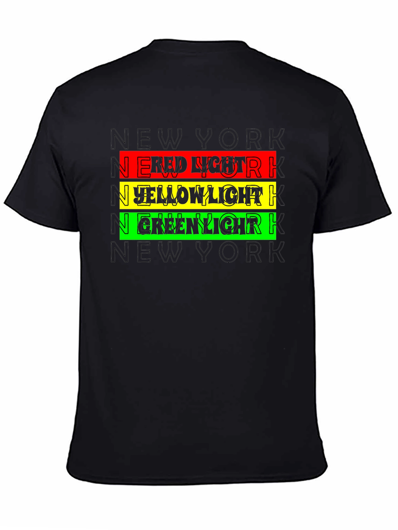 New York Red Yellow Green Light Graphic Tee