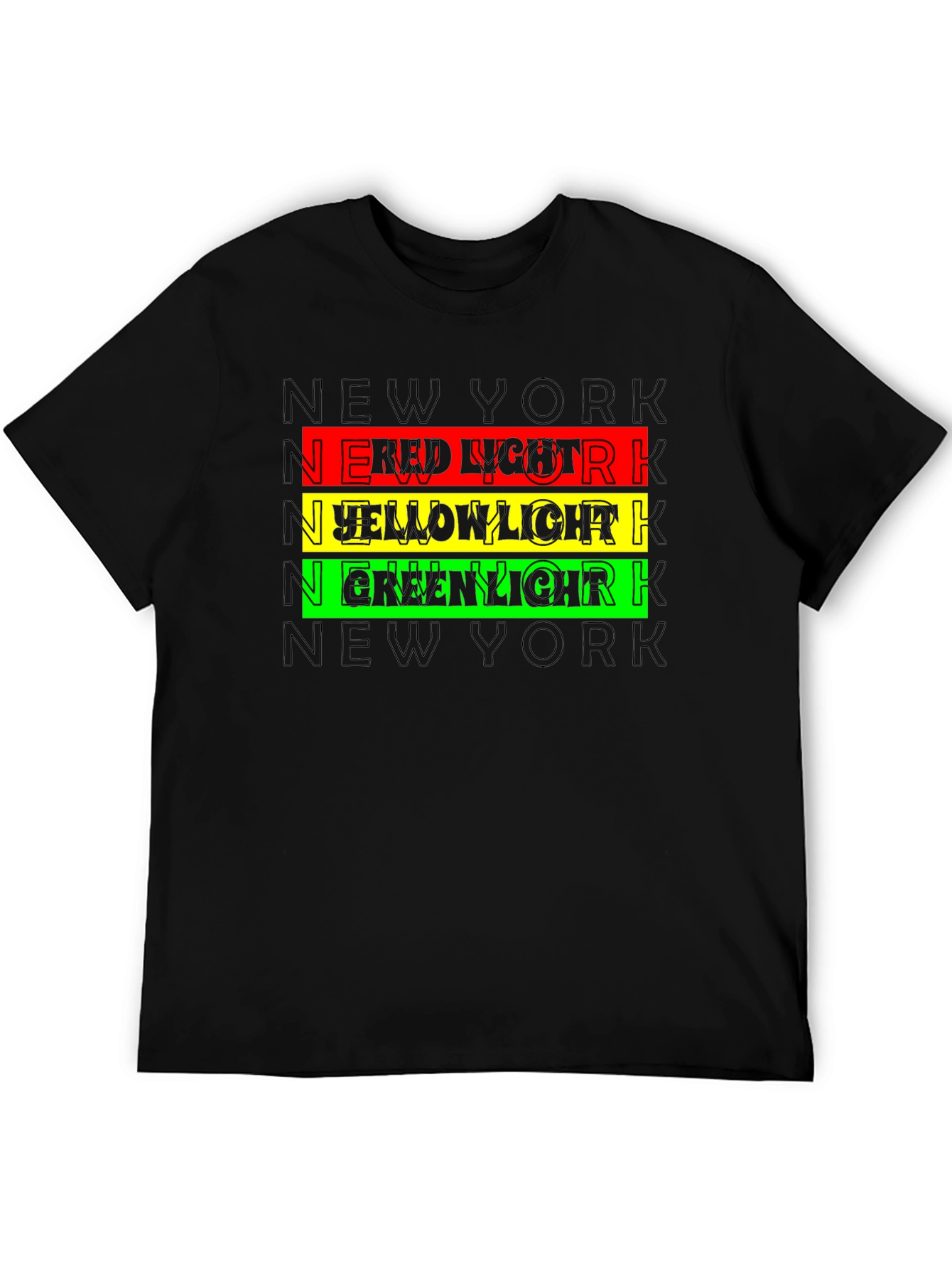 New York Red Yellow Green Light Graphic Tee