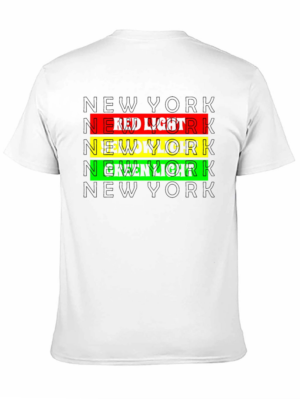 New York Red Yellow Green Light Graphic Tee