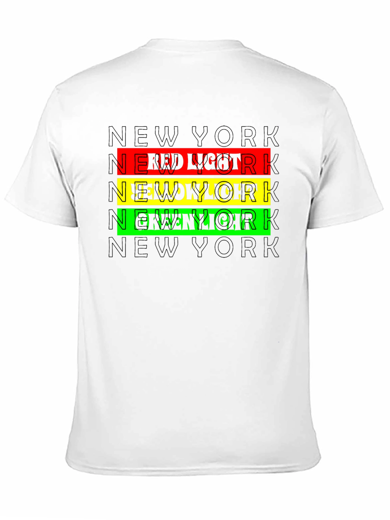 New York Red Yellow Green Light Graphic Tee