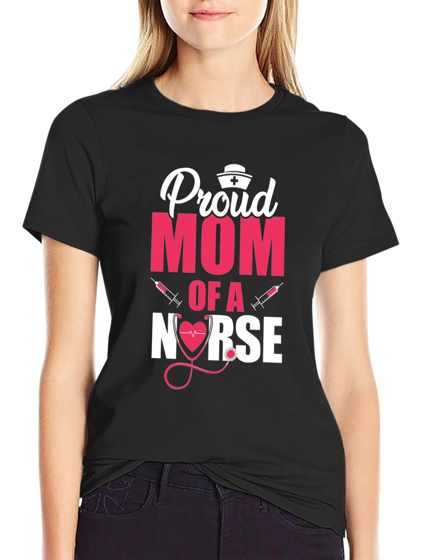Proud Mom of a Nurse T-Shirt - Gift for Nurses Mom