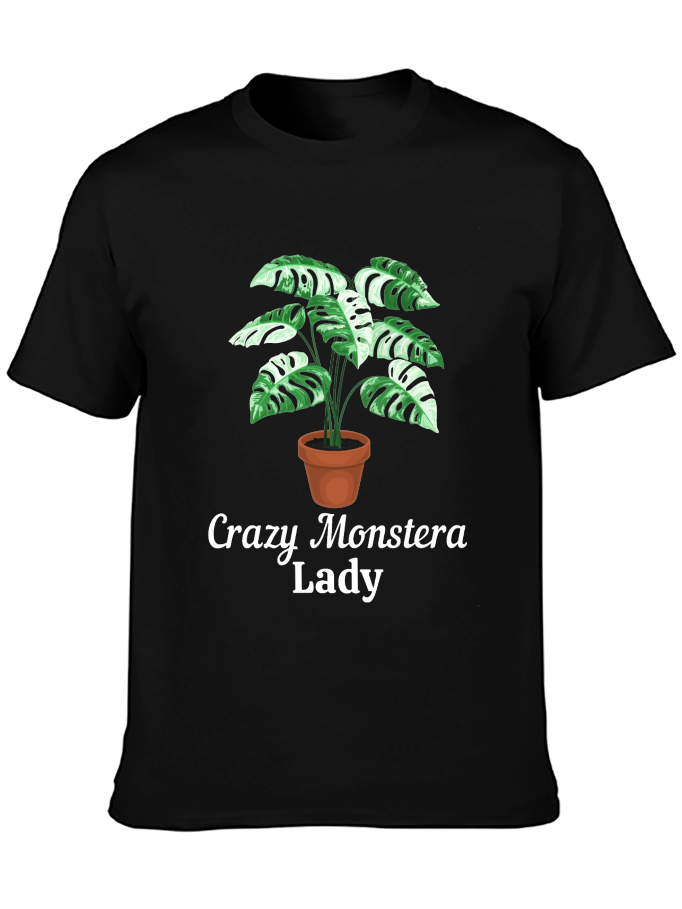 Crazy Monstera Lady T-Shirt - Plant Lover Tee