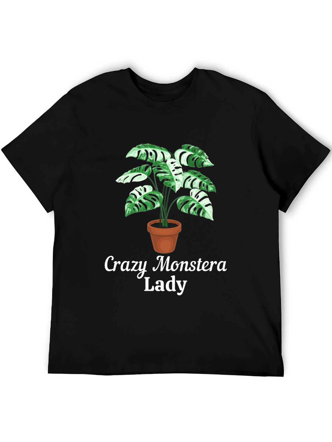 Crazy Monstera Lady T-Shirt - Plant Lover Tee