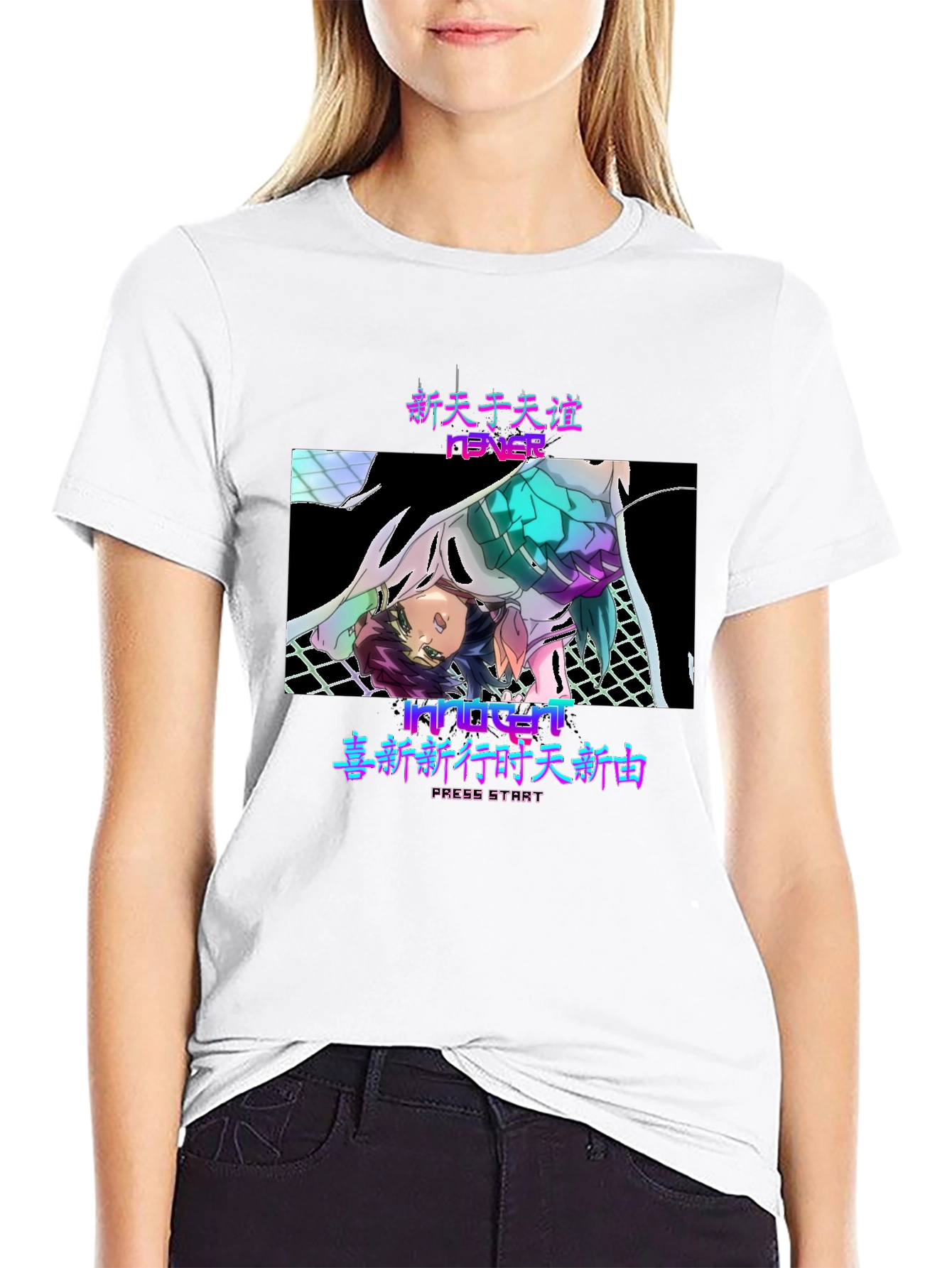 Anime Vaporwave T-Shirt - New Heaven
