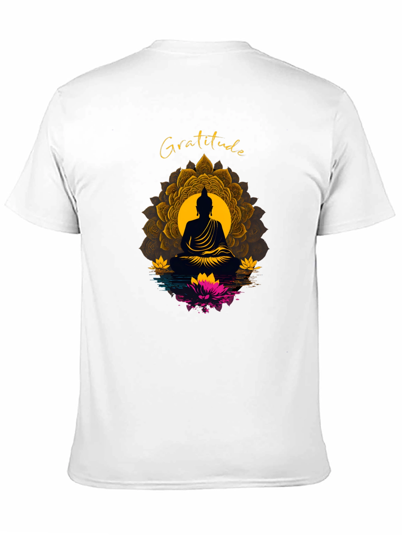 Gratitude Buddha Mandala T-Shirt
