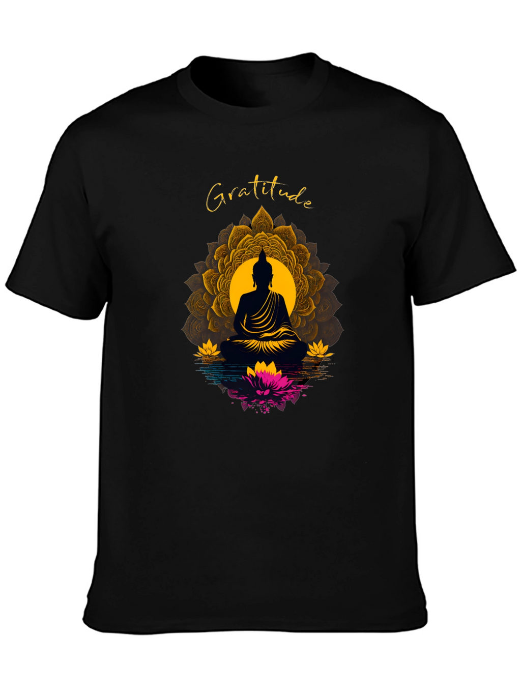 Gratitude Buddha Mandala T-Shirt