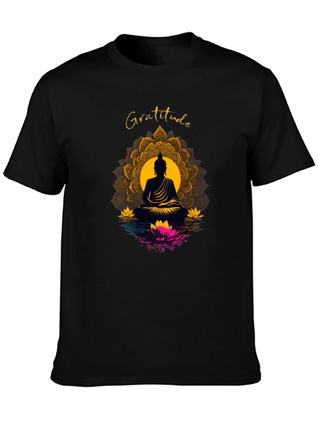 Gratitude Buddha Mandala T-Shirt