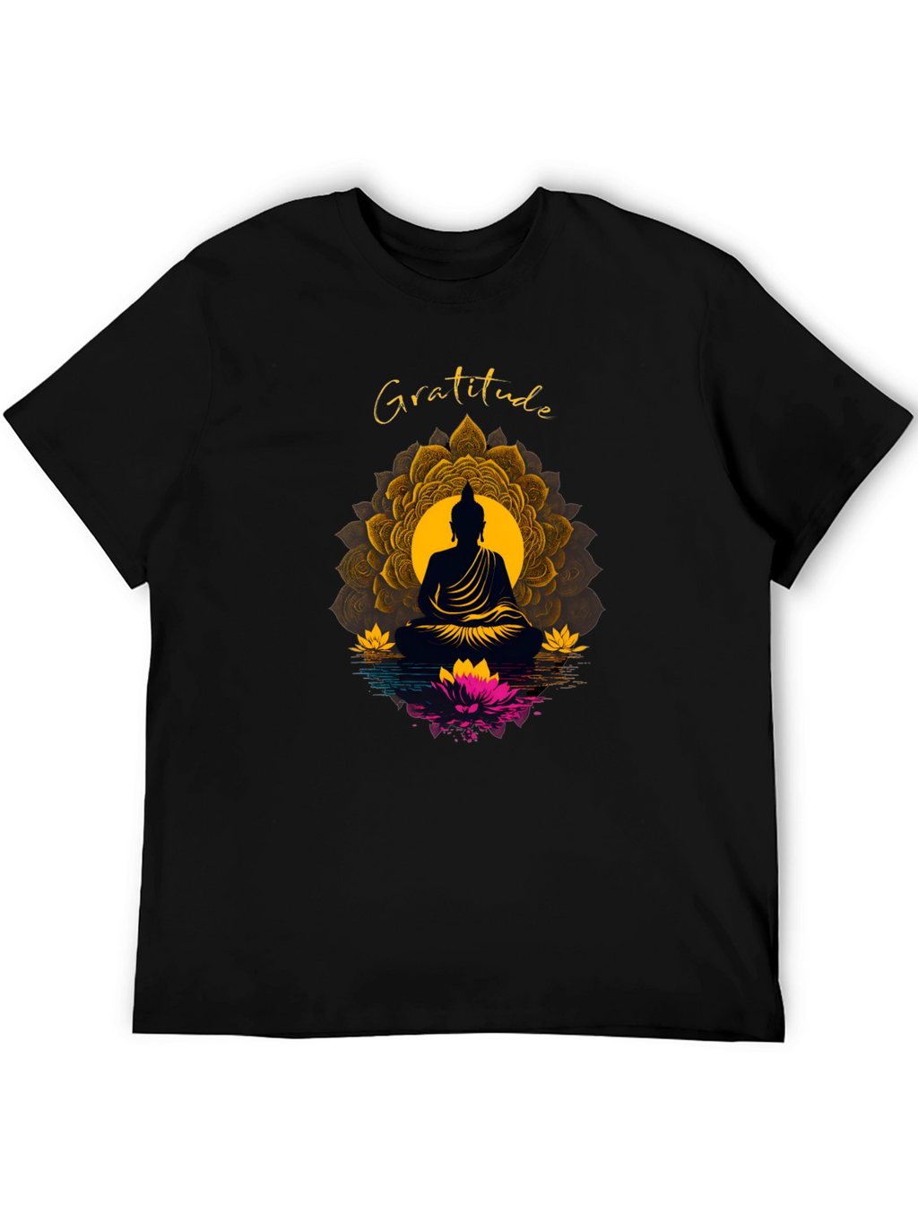 Gratitude Buddha Mandala T-Shirt