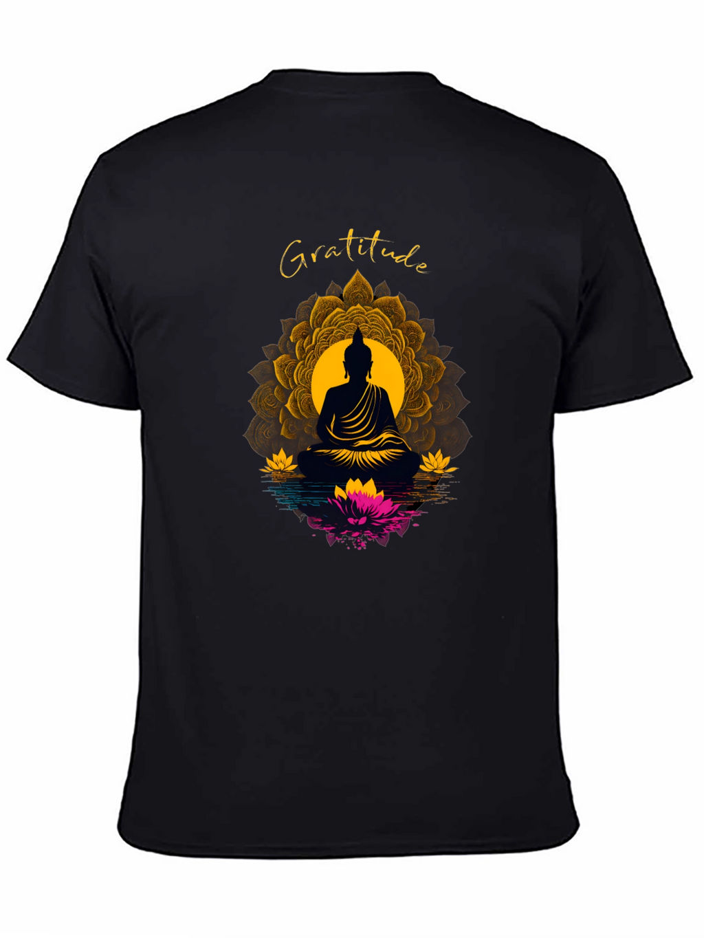Gratitude Buddha Mandala T-Shirt