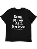 Social Worker Dog Lover T-Shirt