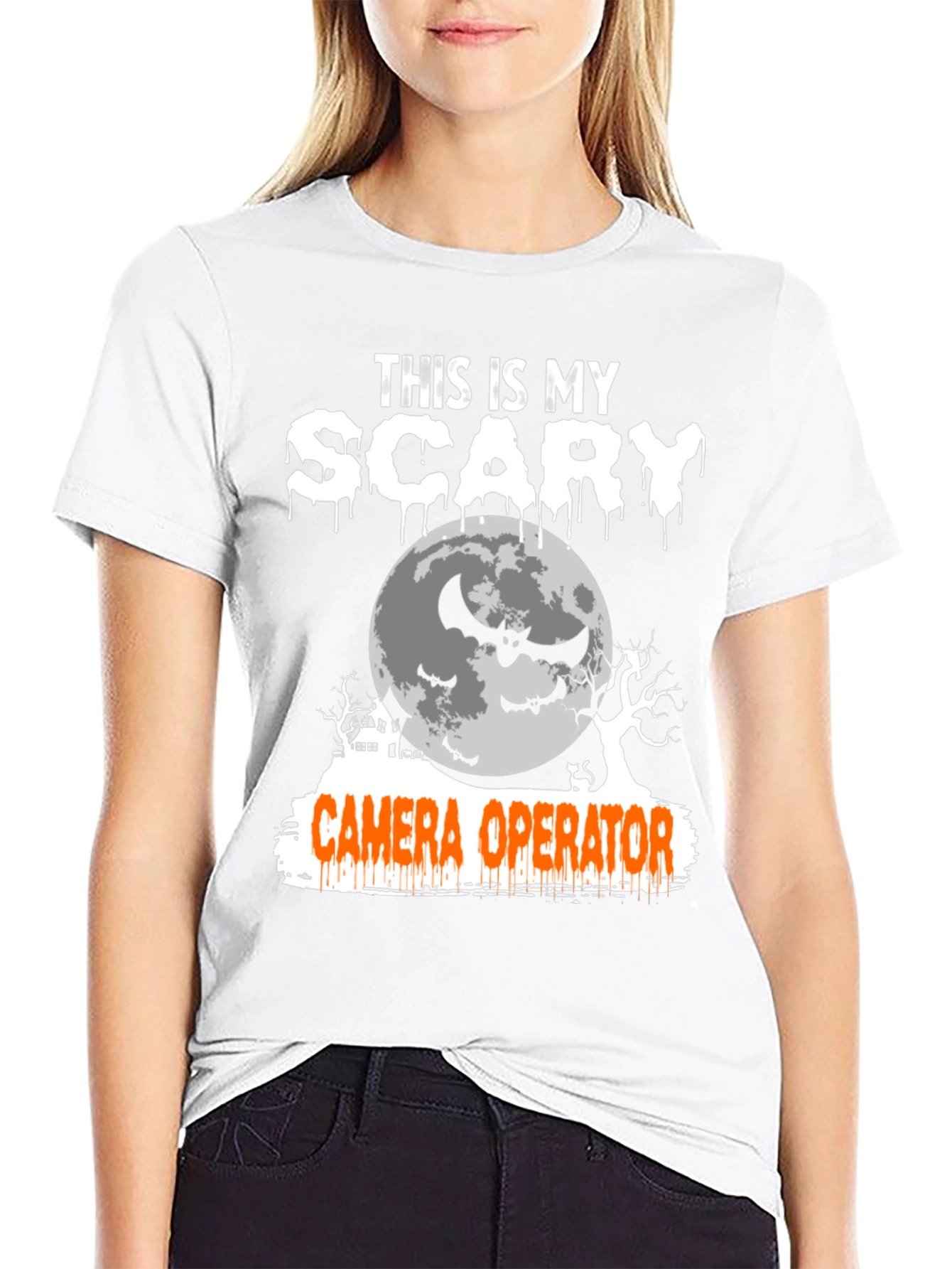 Scary Camera Operator Halloween T-Shirt