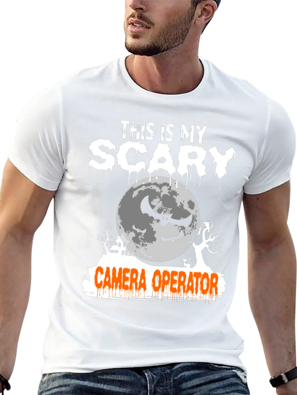 Scary Camera Operator Halloween T-Shirt
