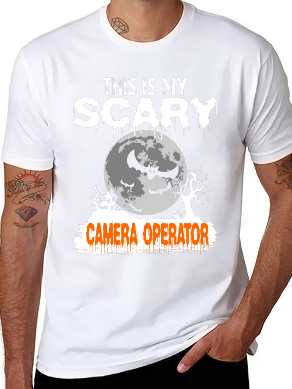 Scary Camera Operator Halloween T-Shirt