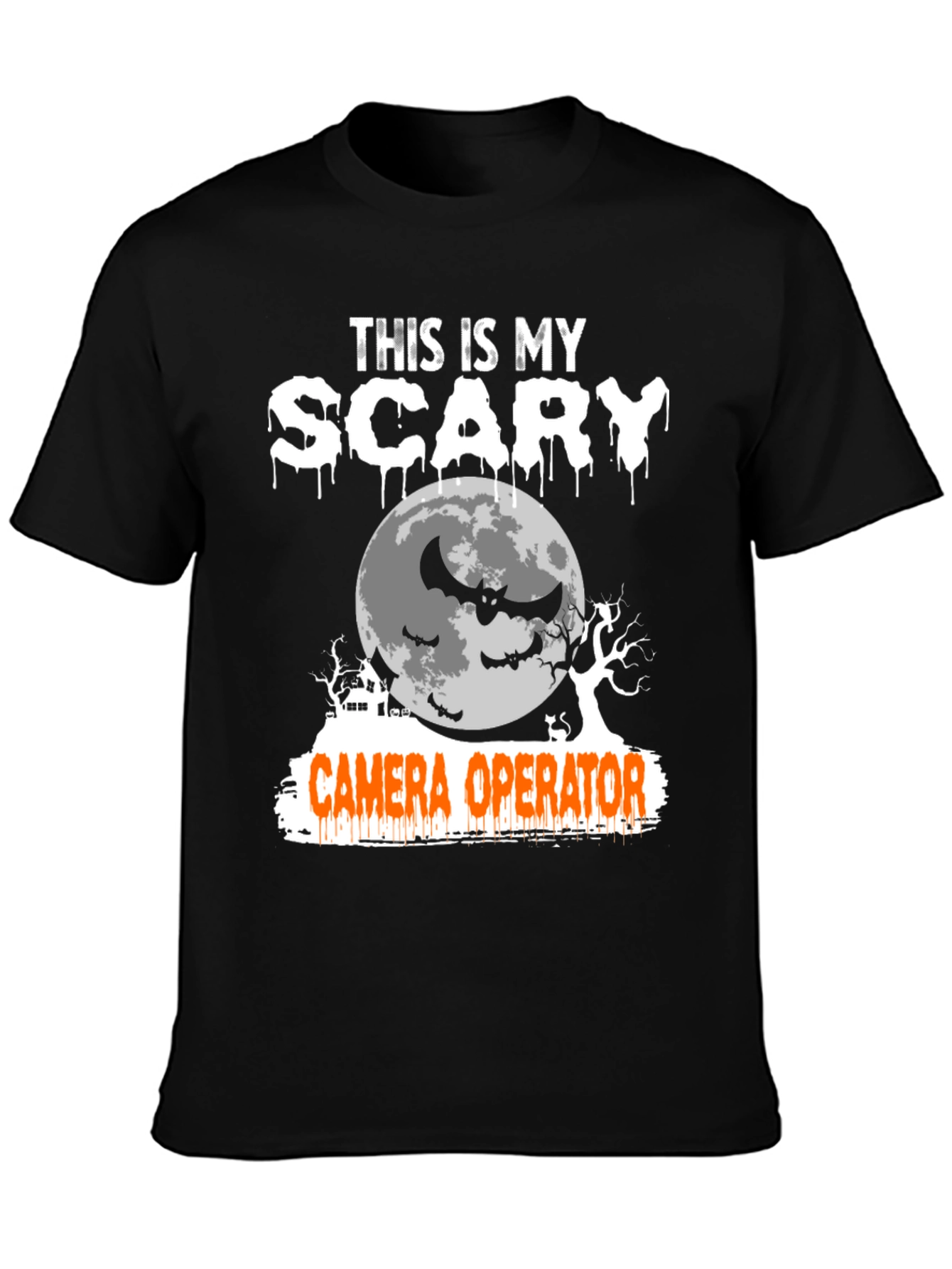 Scary Camera Operator Halloween T-Shirt