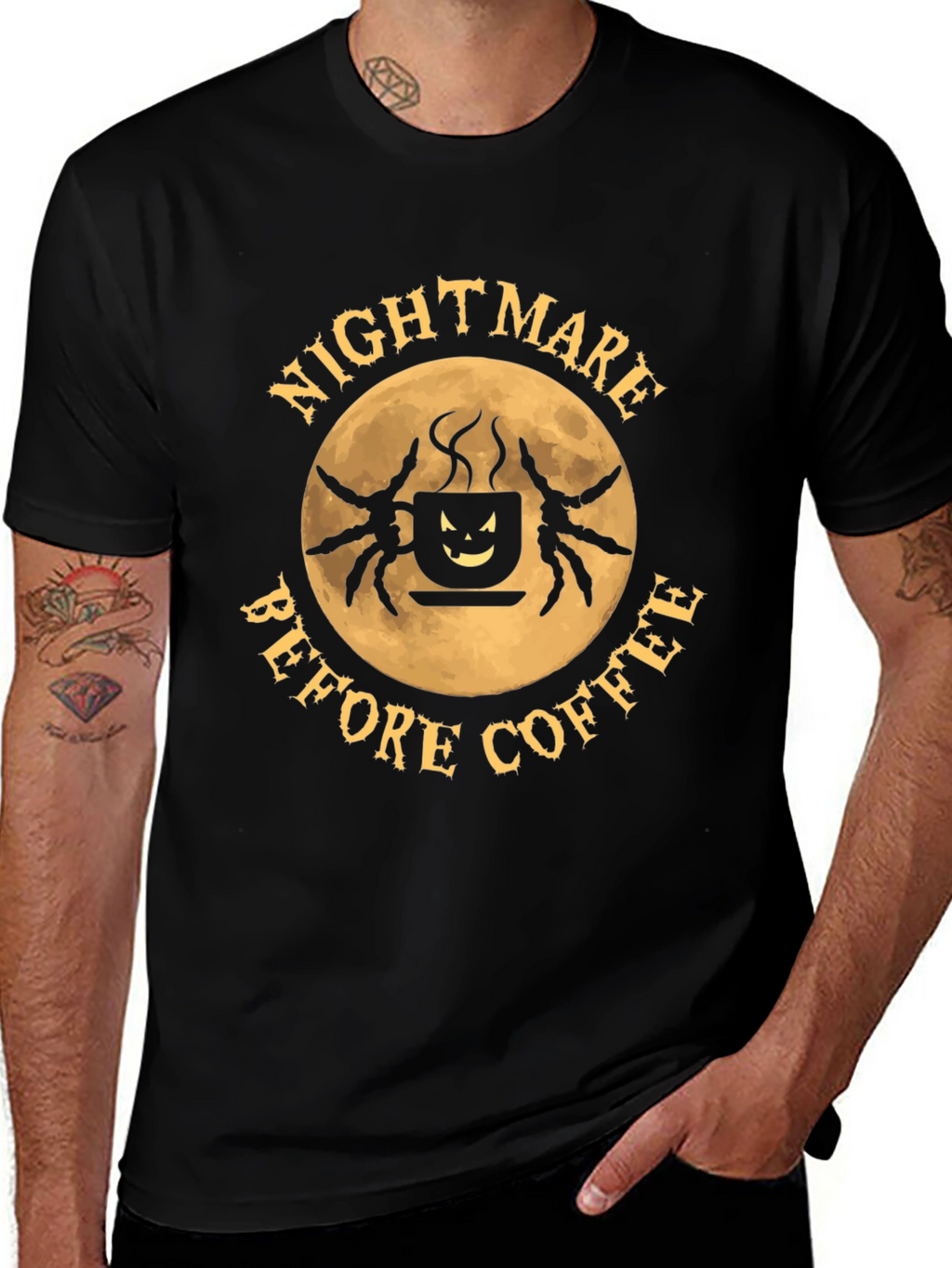 Nightmare Before Coffee Graphic T-Shirt