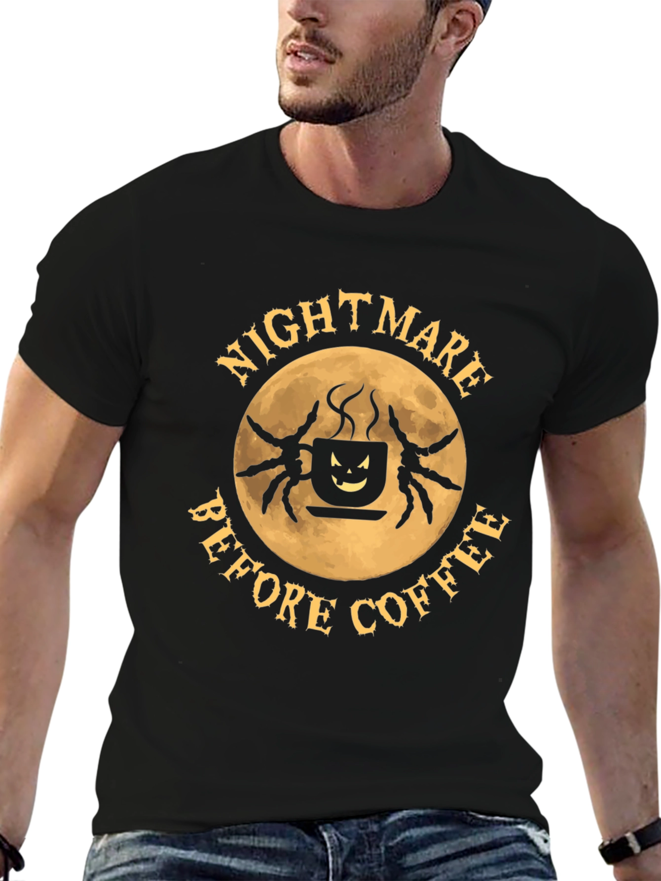 Nightmare Before Coffee Graphic T-Shirt