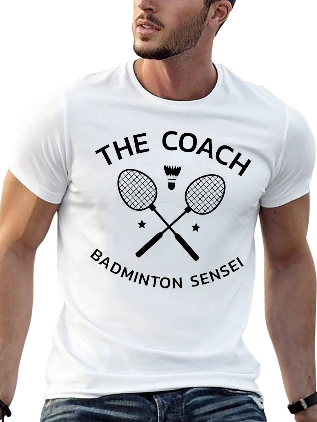 The Coach Badminton Sensei Black T-Shirt