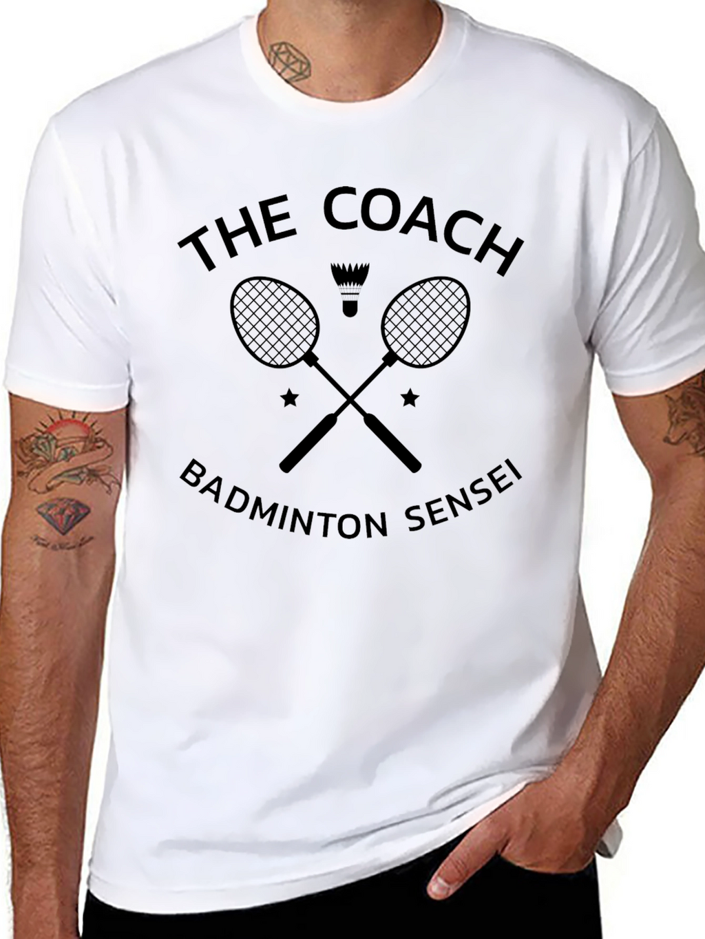 The Coach Badminton Sensei Black T-Shirt