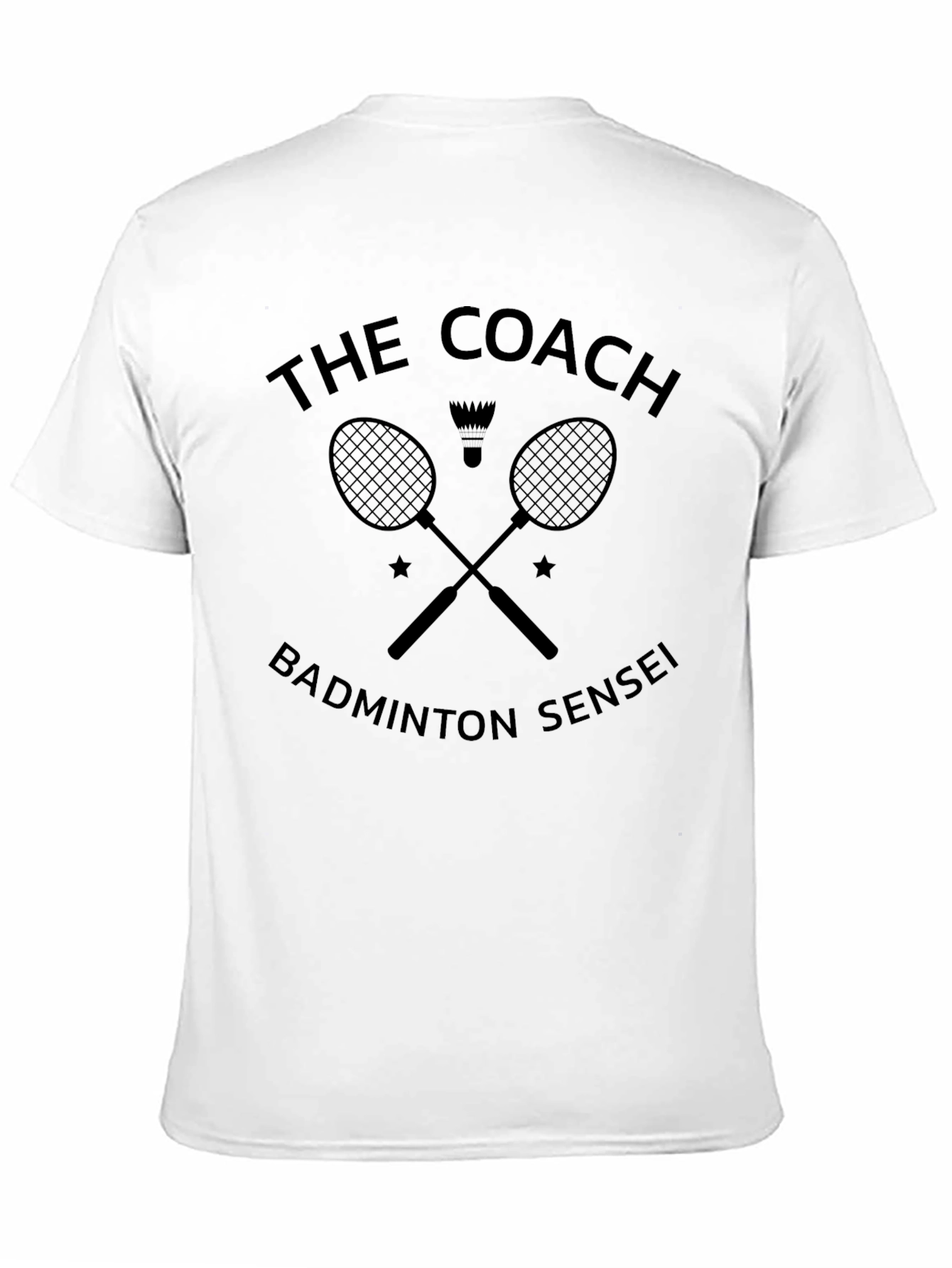 The Coach Badminton Sensei Black T-Shirt