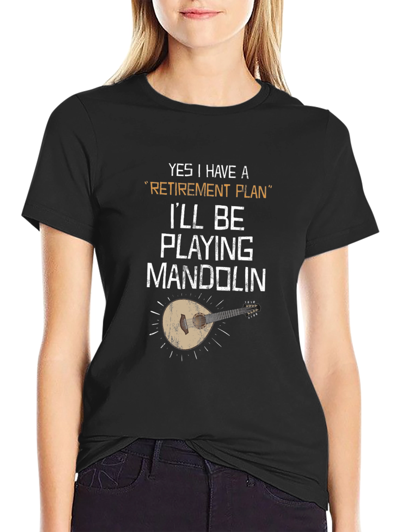 Retirement Plan Mandolin Player T-Shirt
