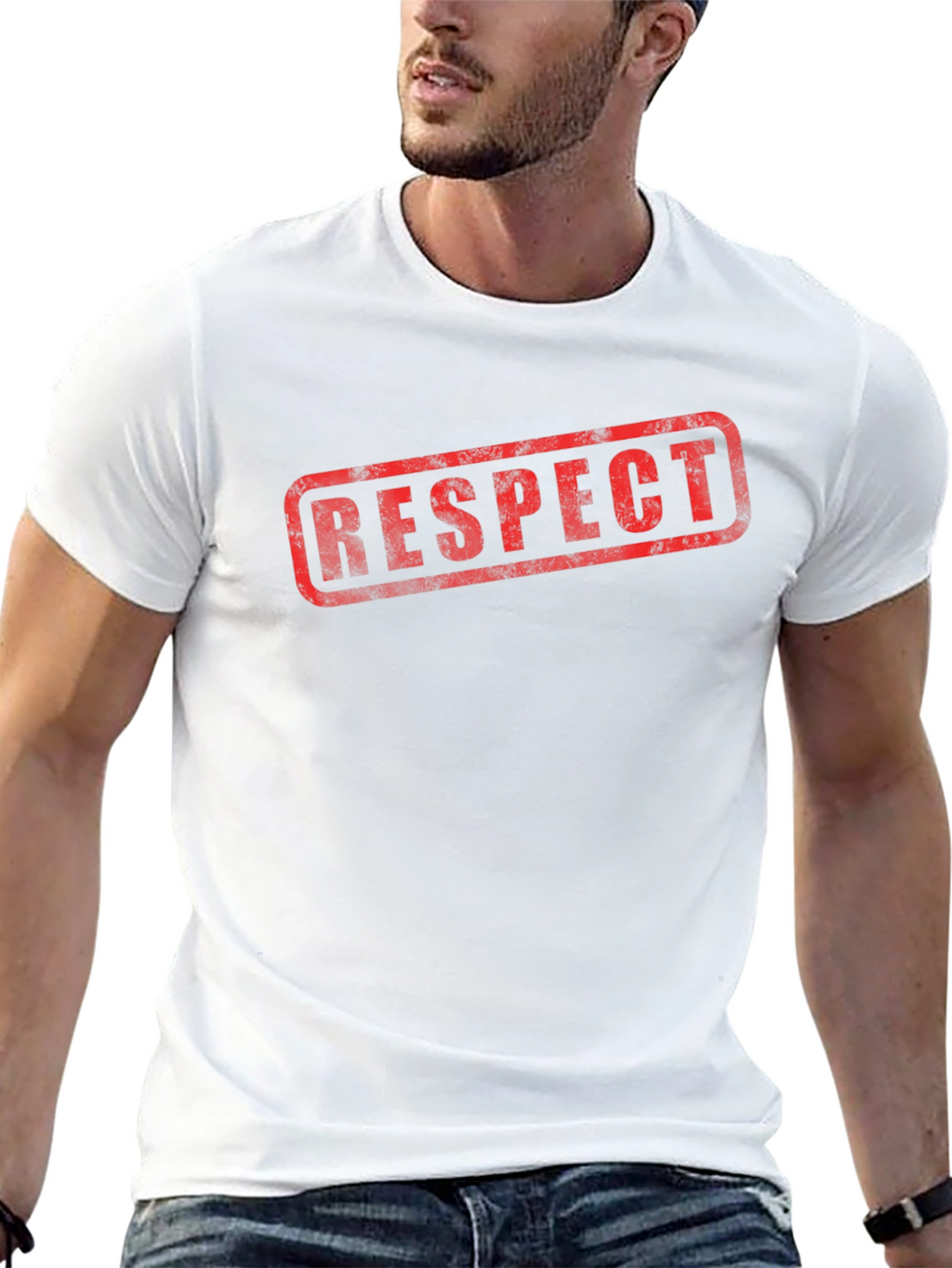 RESPECT Graphic T-Shirt - Black Casual Wear