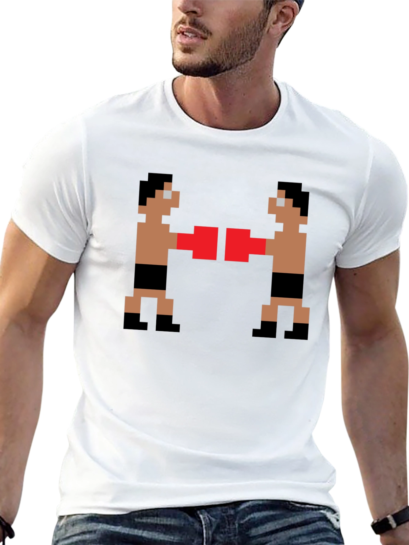 Retro Boxing Pixel Art T-Shirt