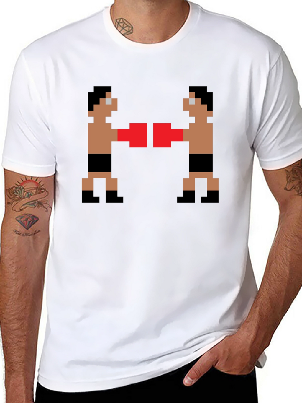 Retro Boxing Pixel Art T-Shirt