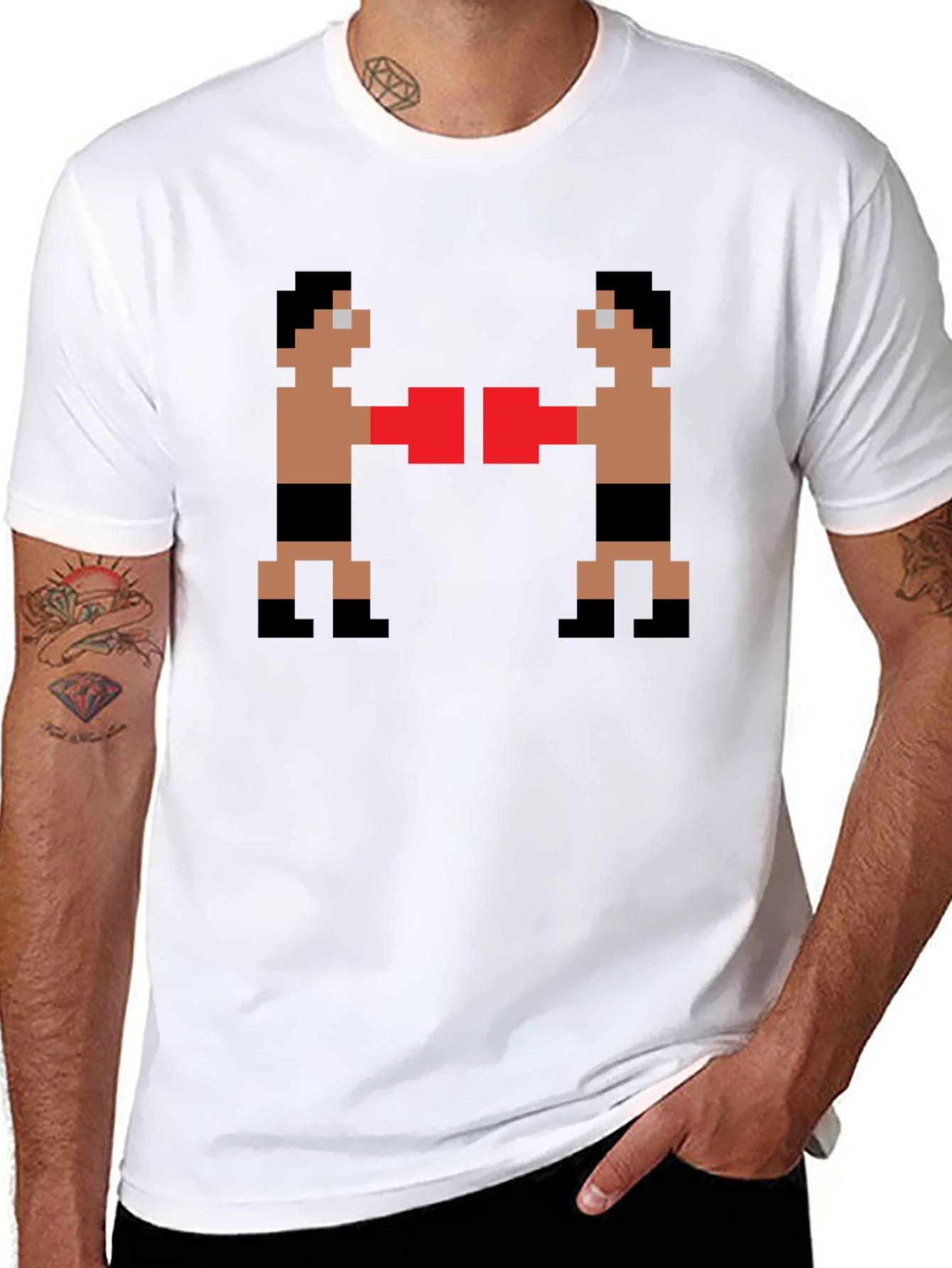 Retro Boxing Pixel Art T-Shirt