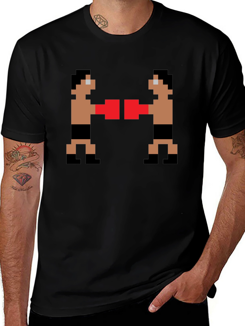 Retro Boxing Pixel Art T-Shirt