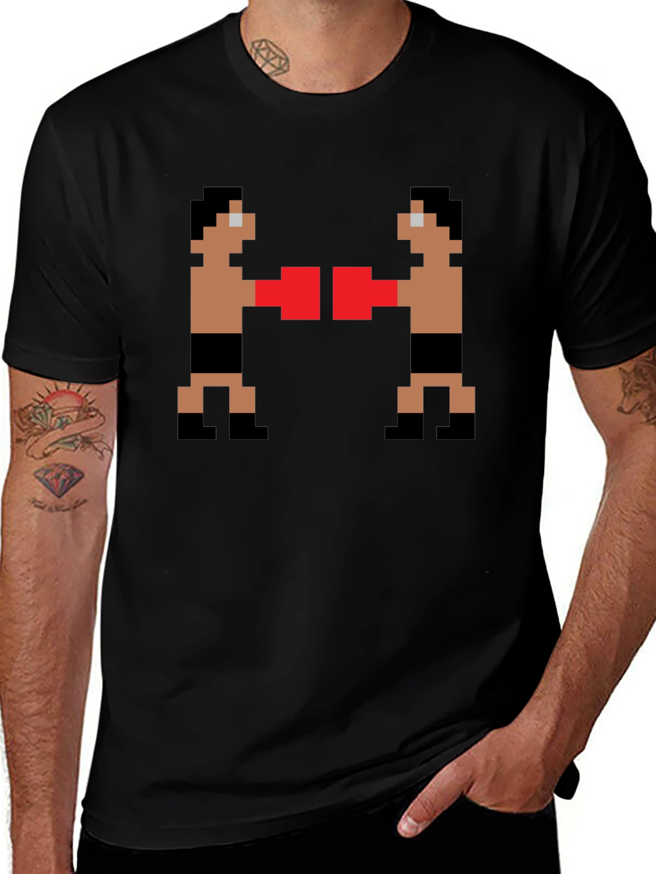 Retro Boxing Pixel Art T-Shirt