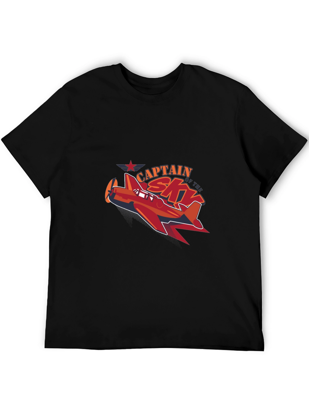 Captain Sky Plane Graphic T-Shirt