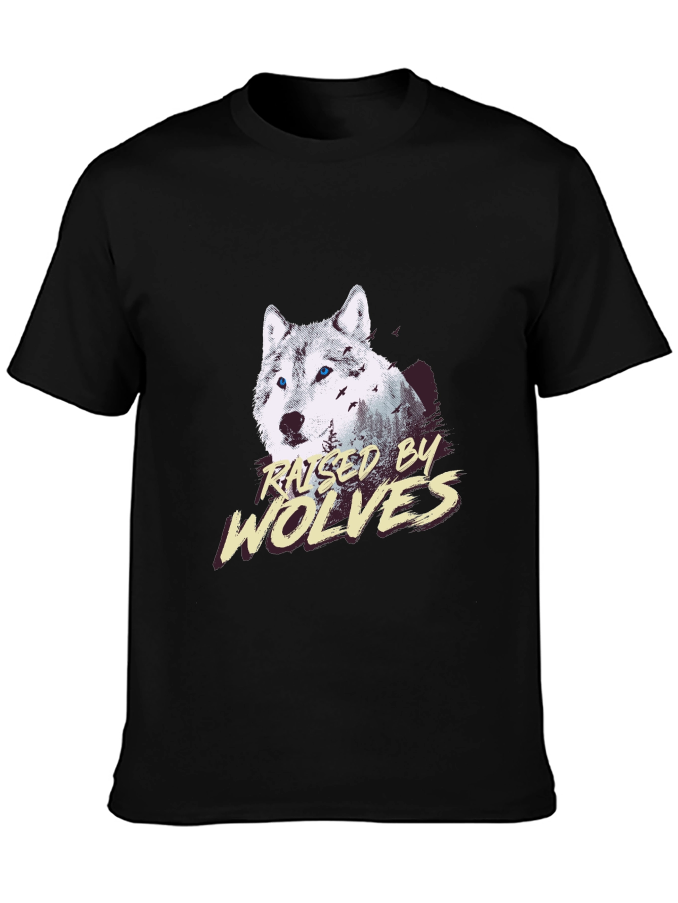 Raised by Wolves Graphic T-Shirt - Mens Black Tee
