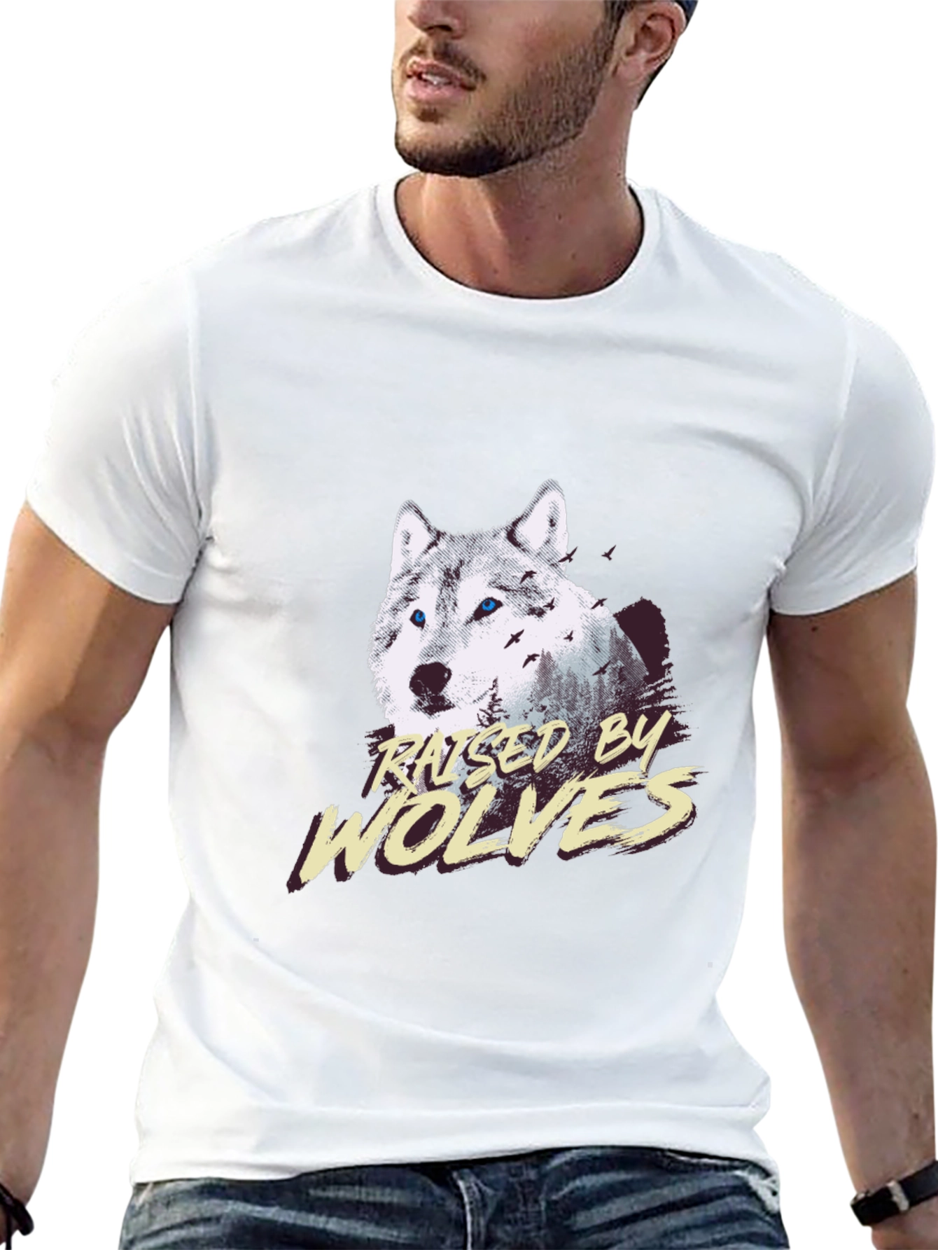 Raised by Wolves Graphic T-Shirt - Mens Black Tee