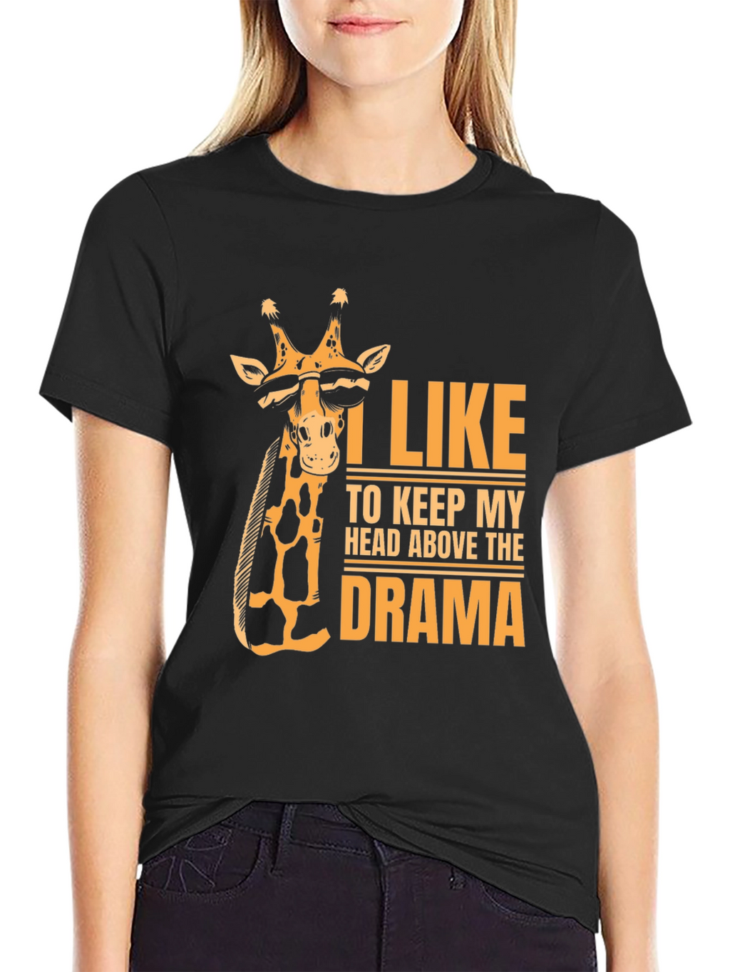 Giraffe Drama T-Shirt - Keep Your Head Up!