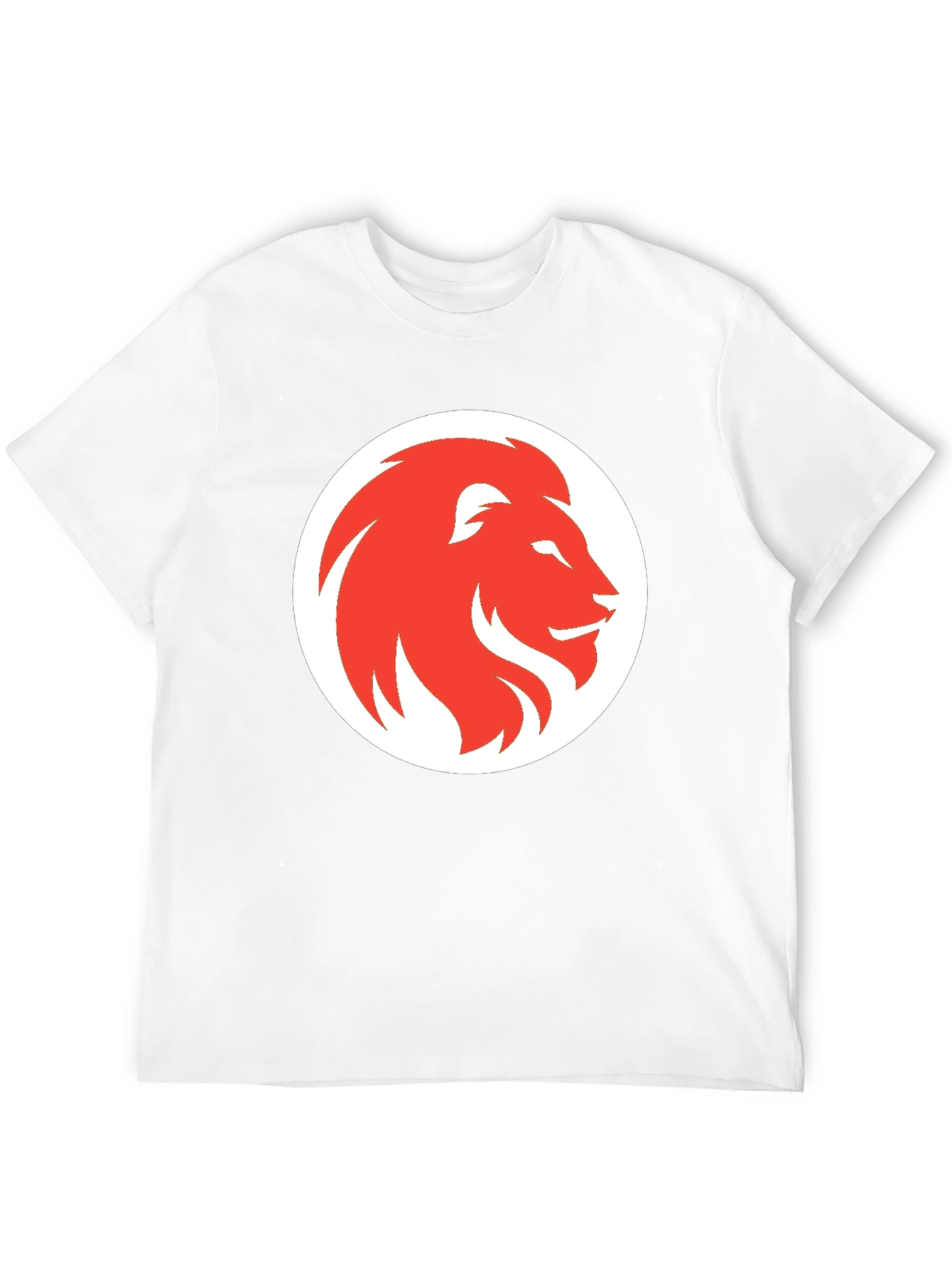 Lion Graphic Print Mens Black T-Shirt