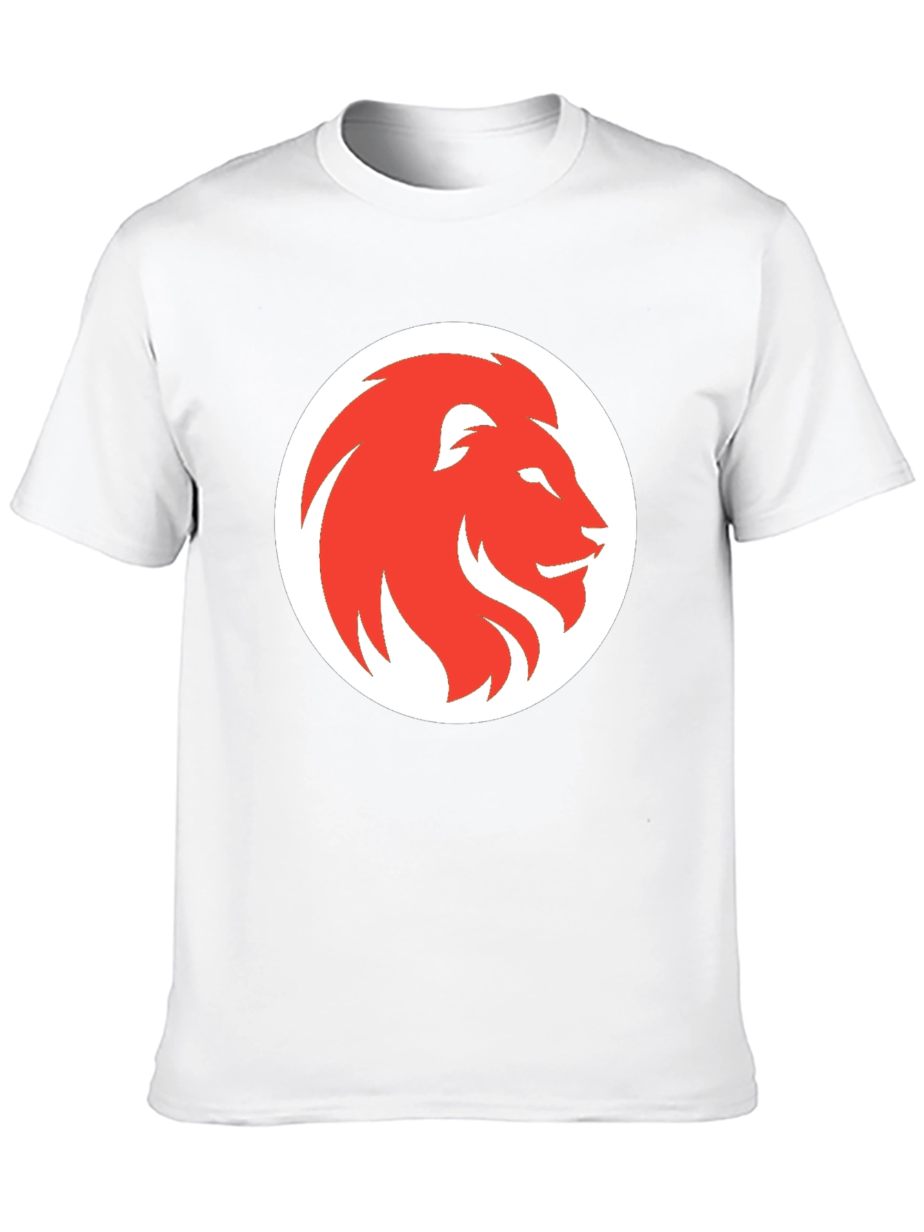 Lion Graphic Print Mens Black T-Shirt