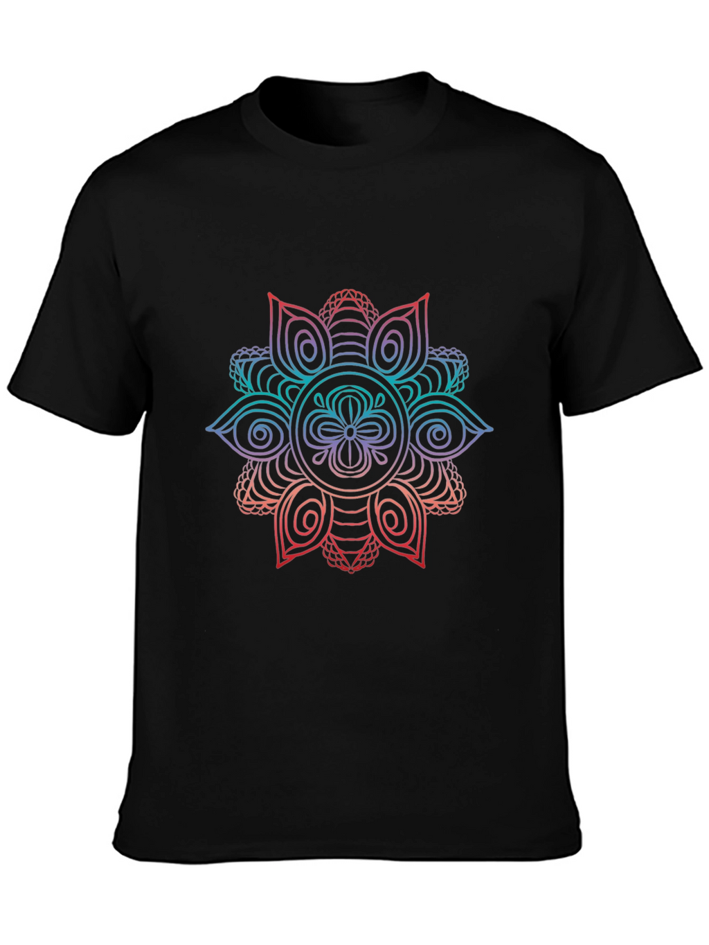 Mandala Graphic Black T-Shirt